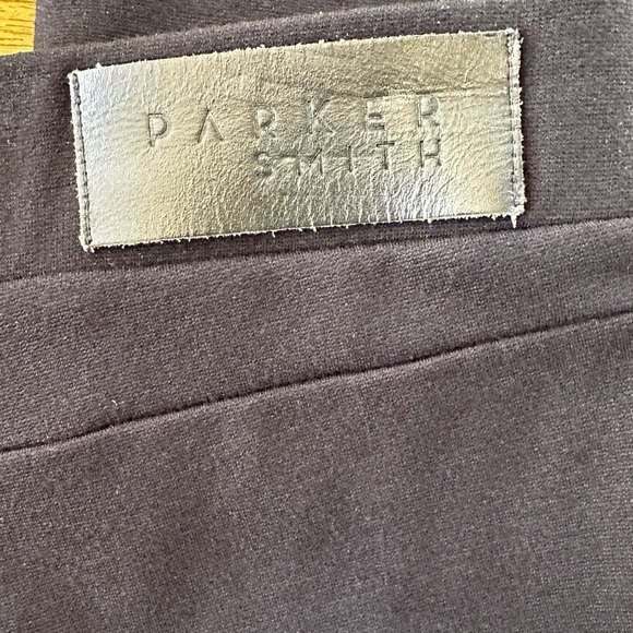 Parker Smith Black Pull On Slim Fit Pants Silver Zippers On Legs Size Small EUC! - Picture 6 of 8